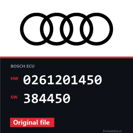 Audi TT 0261201450 384450 original ECU file