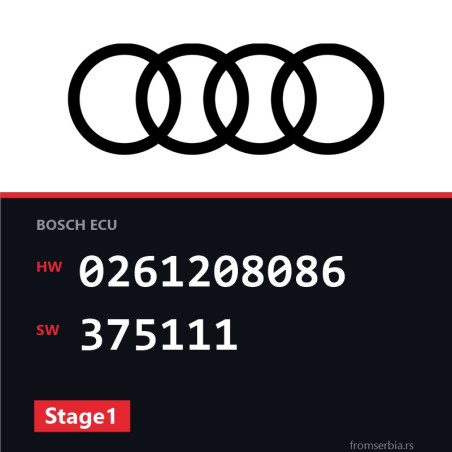 Audi TT 0261208086 375111 Stage1 tuning file