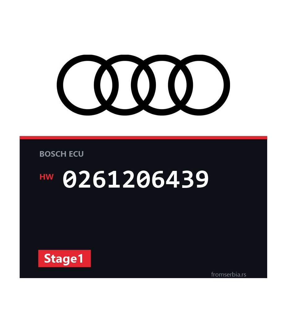Audi TT 0261206439 Stage1 tuning file