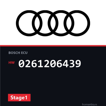 Audi TT 0261206439 Stage1 tuning file