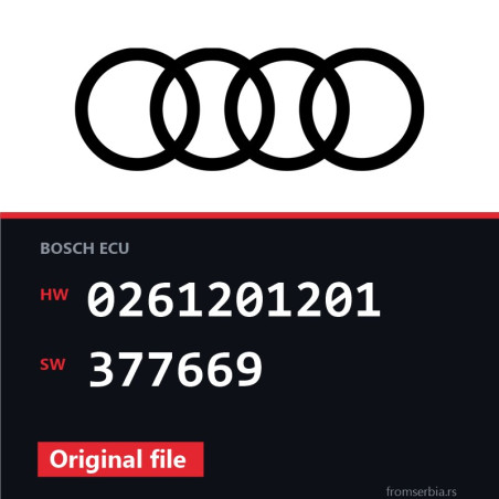 Audi TT 0261201201 377669 original ECU file