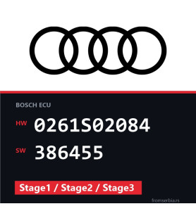 Audi TT 0261S02084 386455 Stage1 / Stage2 / Stage3 tuning file