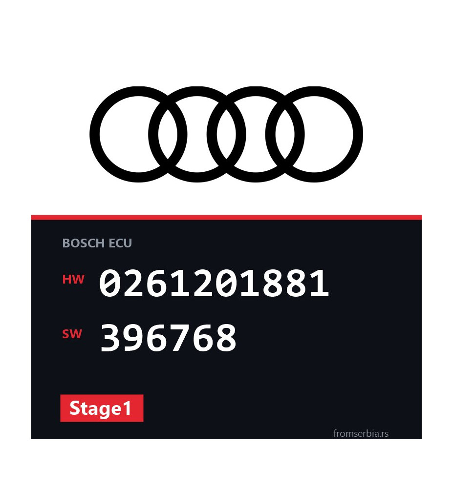 Audi TT 0261201881 396768 Stage1 tuning file
