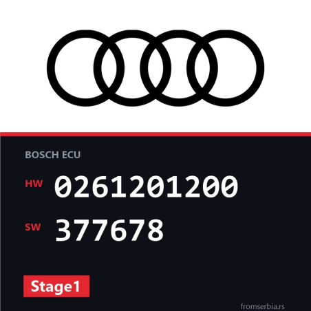 Audi TT 0261201200 377678 Stage1 tuning file