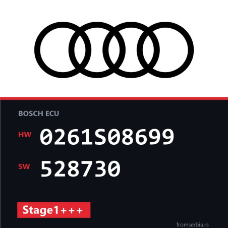 Audi 2.0 0261S08699 528730 Stage1+++ tuning file