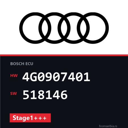 Audi 3.0 4G0907401 518146 Stage1+++ tuning file