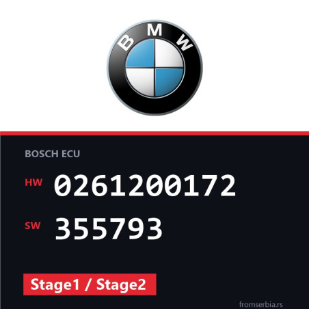 BMW E30 0261200172 355793 Stage1 / Stage2 tuning file