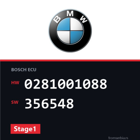 BMW E30 0281001088 356548 Stage1 tuning file
