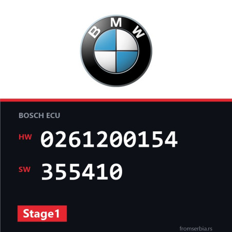 BMW E30 0261200154 355410 Stage1 tuning file