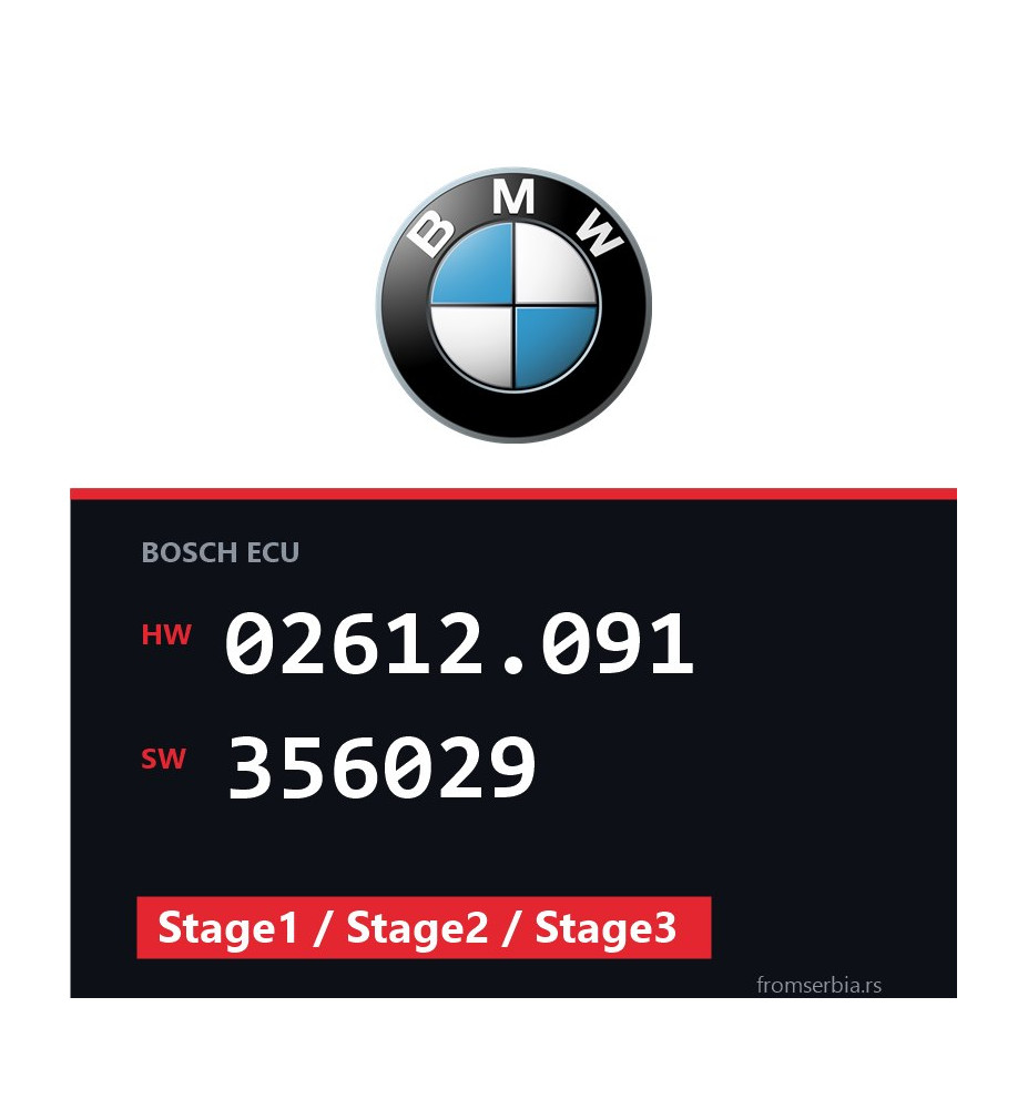 BMW E30 02612.091 356029 Stage1 / Stage2 / Stage3 tuning file