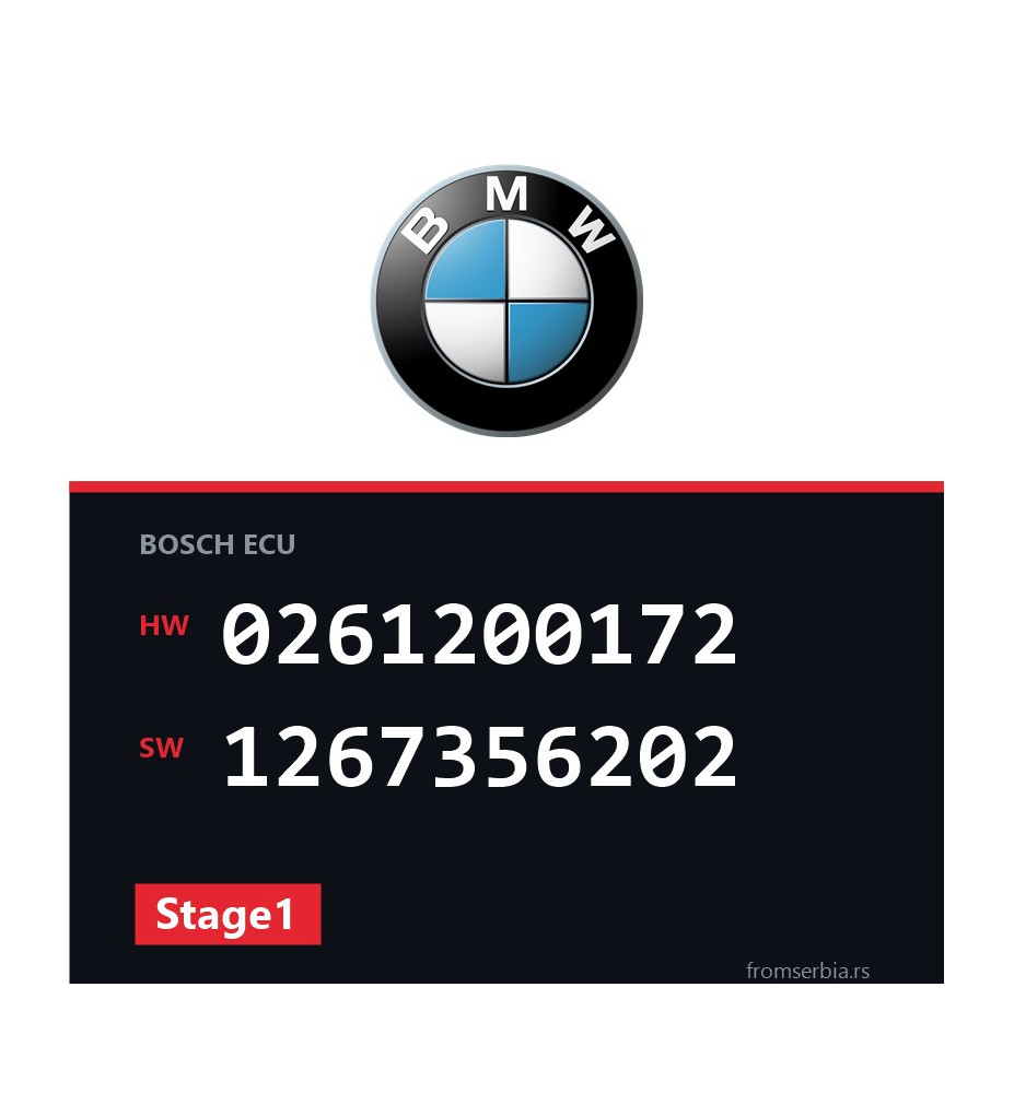 BMW E34 0261200172 1267356202 Stage1 tuning file