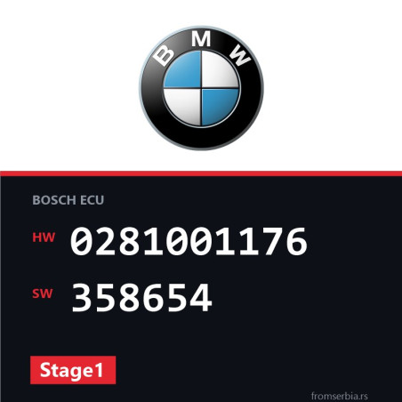 BMW E34 0281001176 358654 Stage1 tuning file