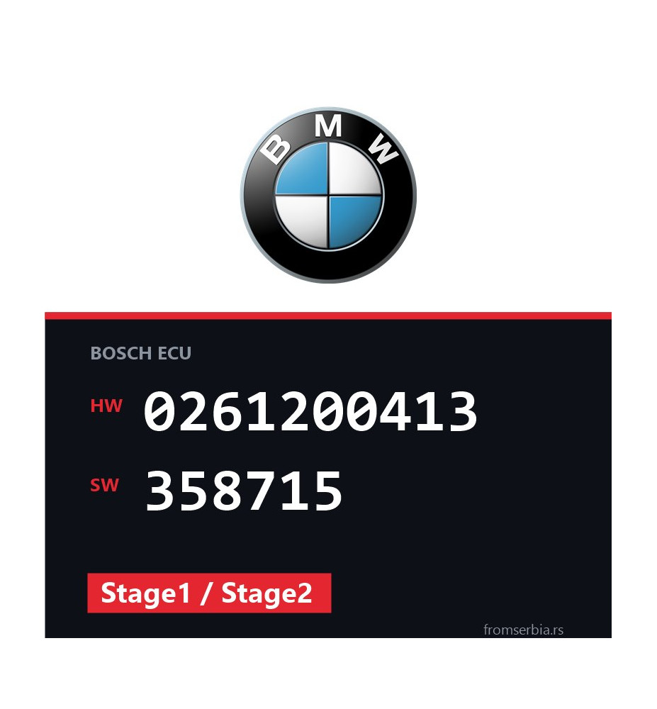 BMW E36 0261200413 358715 Stage1 / Stage2 tuning file