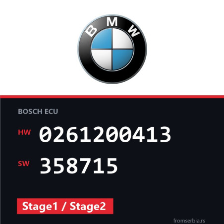 BMW E36 0261200413 358715 Stage1 / Stage2 tuning file