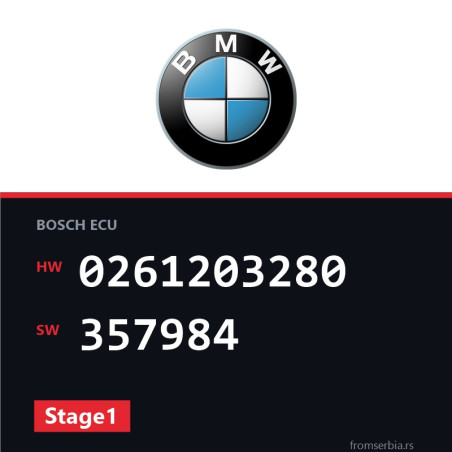 BMW E34 0261203280 357984 Stage1 tuning file