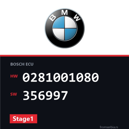 BMW E34 0281001080 356997 Stage1 tuning file