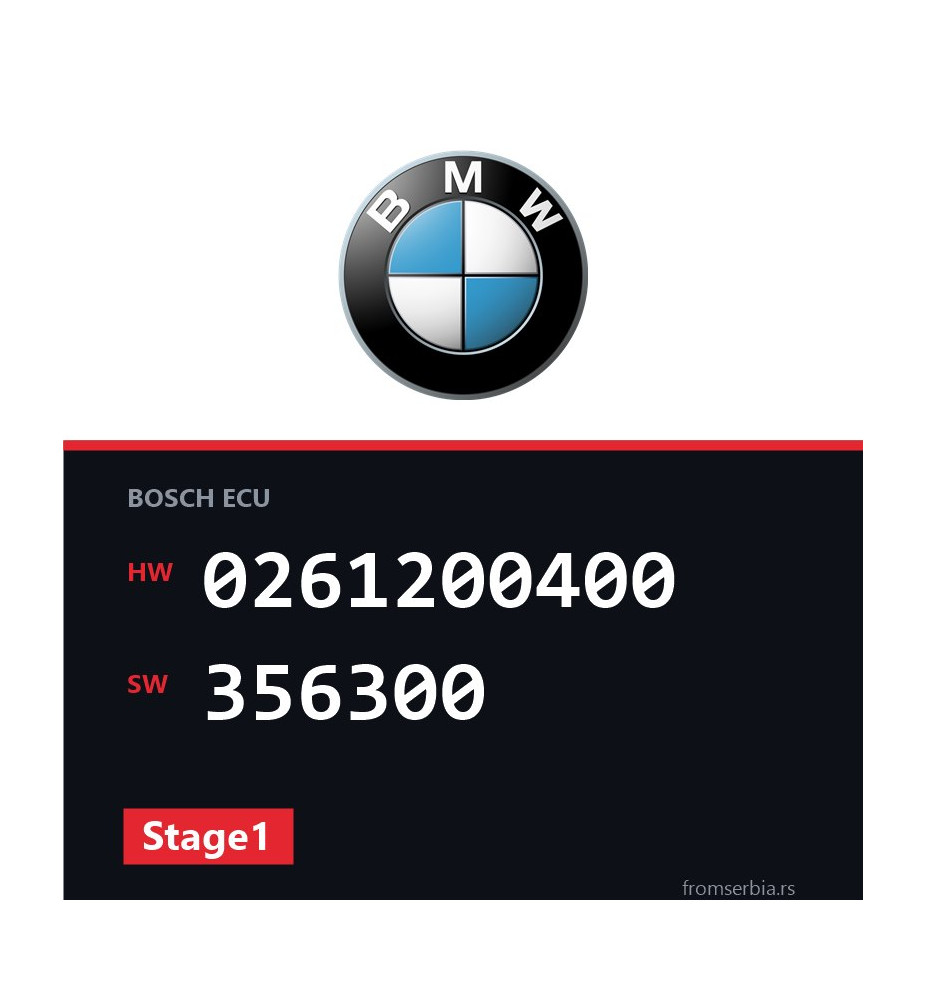 BMW E34 0261200400 356300 Stage1 tuning file