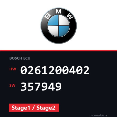 BMW E36 0261200402 357949 Stage1 / Stage2 tuning file
