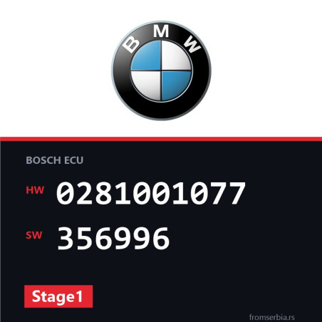 BMW E34 0281001077 356996 Stage1 tuning file