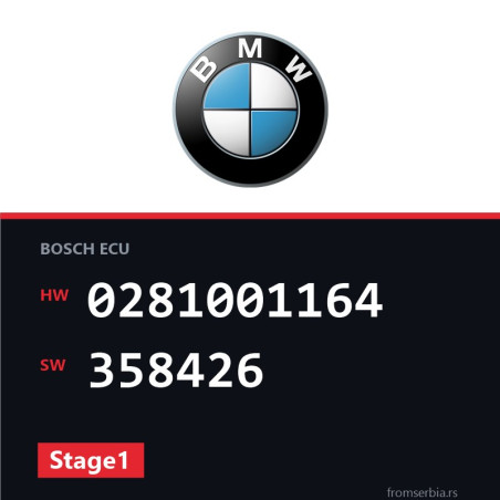 BMW E34 0281001164 358426 Stage1 tuning file