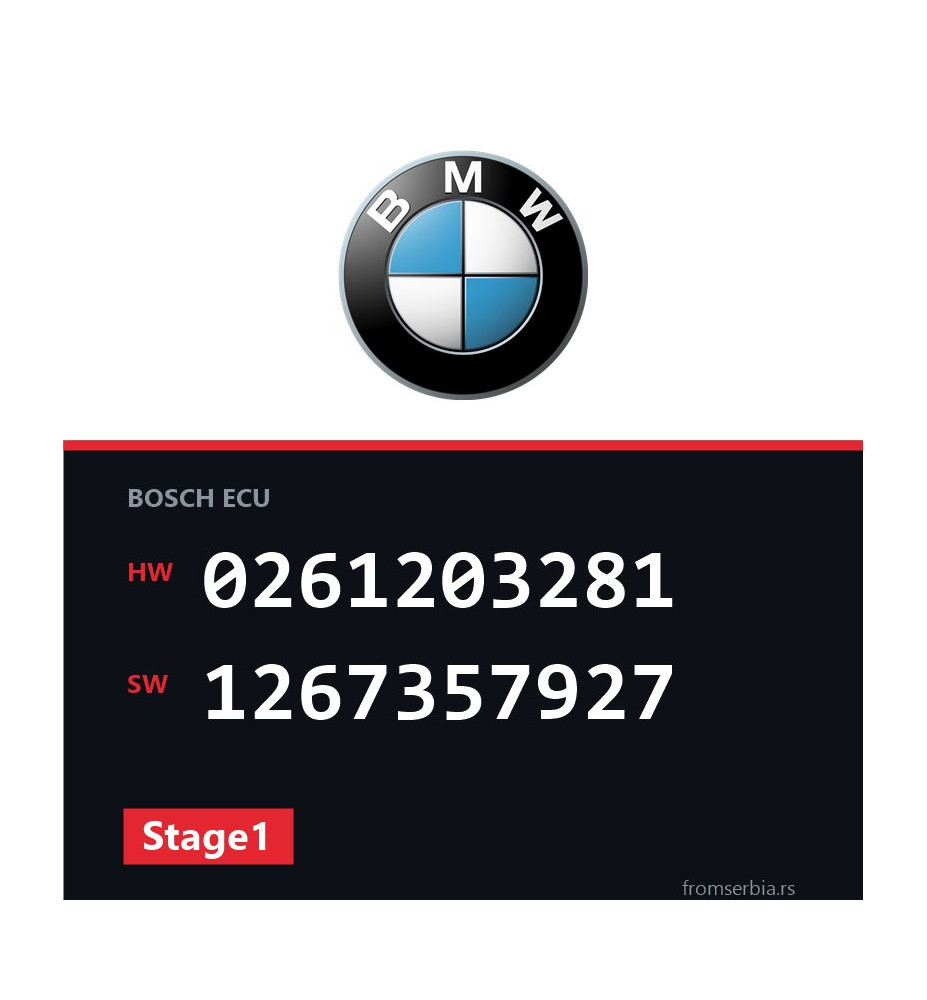 BMW E36 0261203281 1267357927 Stage1 tuning file