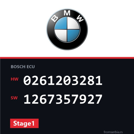 BMW E36 0261203281 1267357927 Stage1 tuning file
