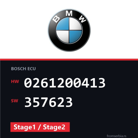 BMW E36 0261200413 357623 Stage1 / Stage2 tuning file