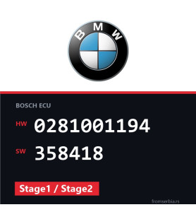BMW E36 0281001194 358418 Stage1 / Stage2 tuning file