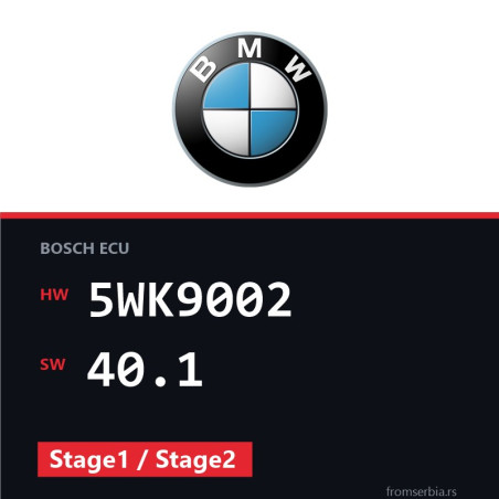 BMW E34 5WK9002 40.1 Stage1 / Stage2 tuning file
