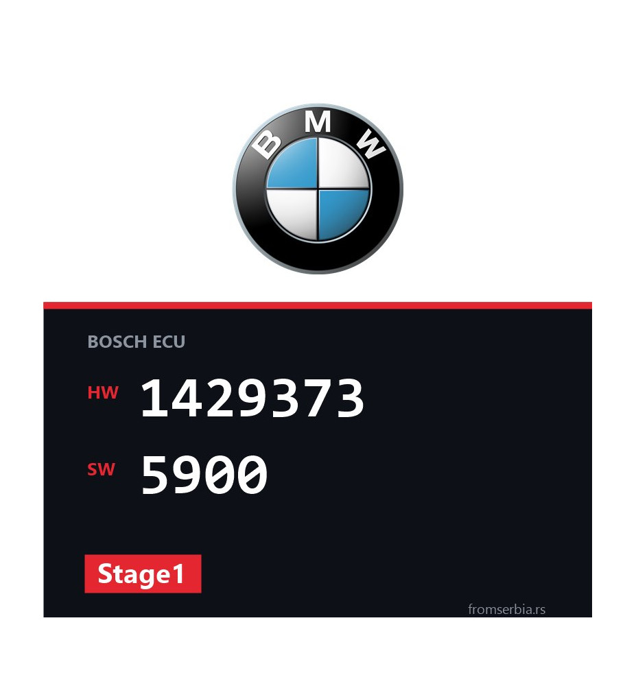 BMW E36 1429373 5900 Stage1 tuning file
