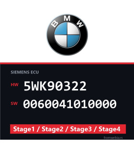 BMW 5WK90322 0060041010000 Stage1 / Stage2 / Stage3 / Stage4 file