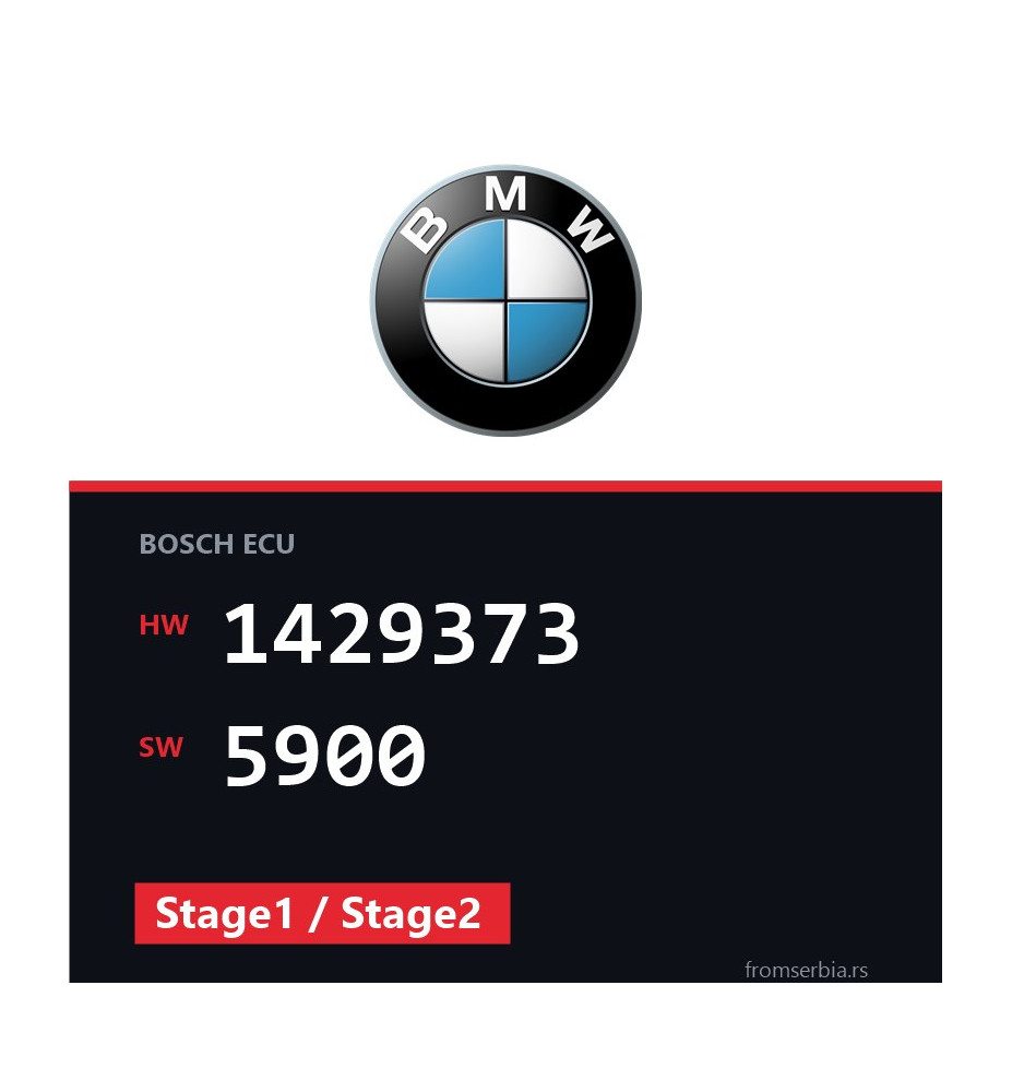BMW E36 1429373 5900 Stage1 / Stage2 tuning file