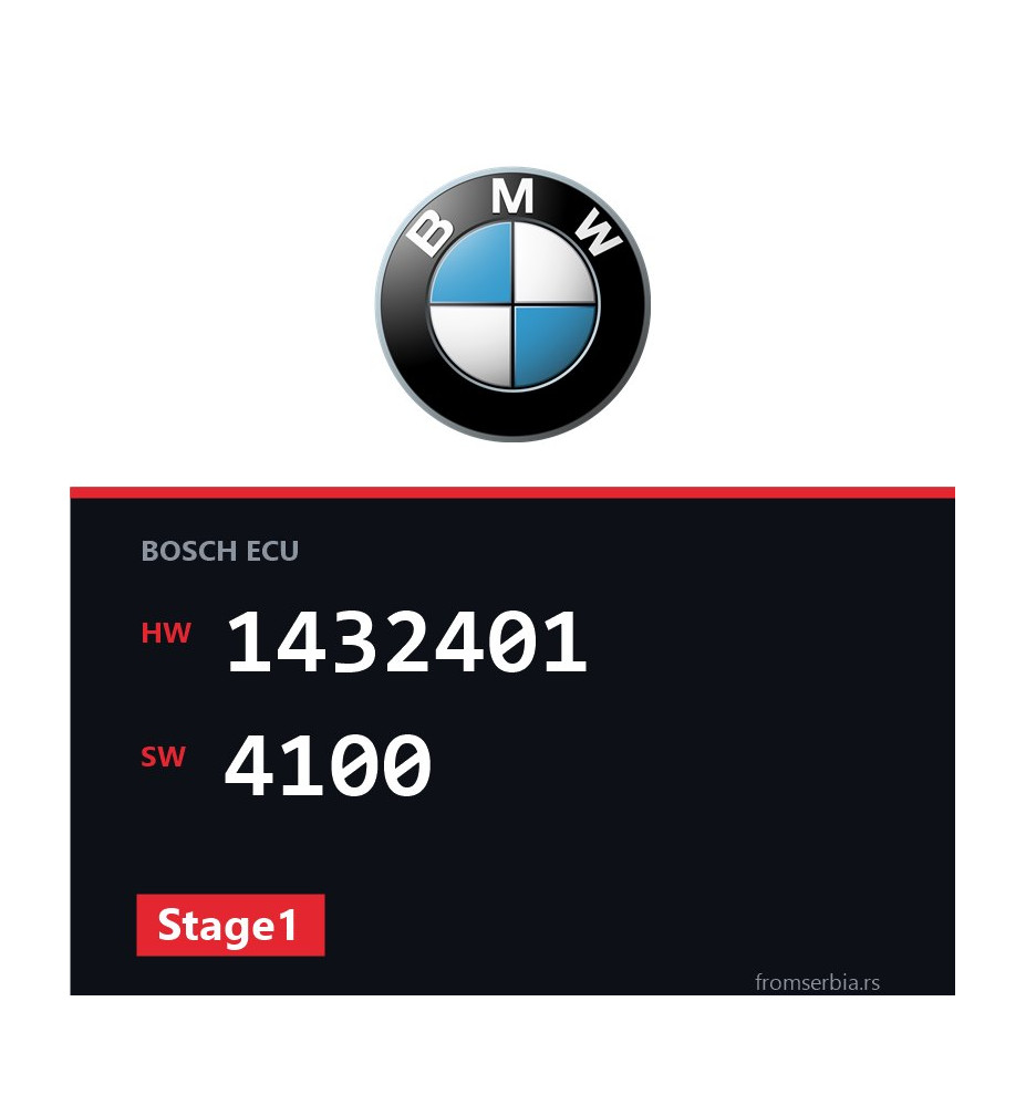 BMW E36 1432401 4100 Stage1 tuning file