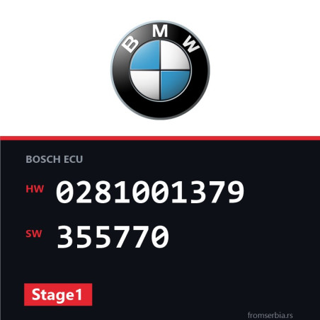 BMW E36 0281001379 355770 Stage1 tuning file