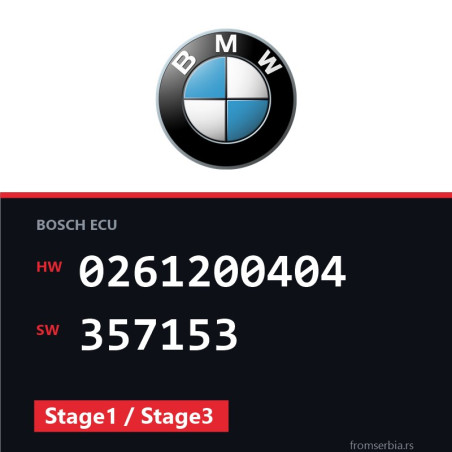 BMW E39 0261200404 357153 Stage1 / Stage3 tuning file