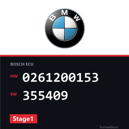 BMW E30 0261200153 355409 Stage1 tuning file