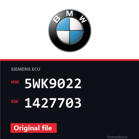 BMW E36 5WK9022 1427703 original ECU file