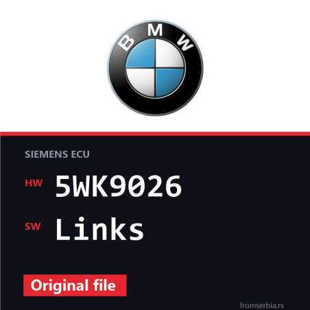 BMW E36 5WK9026 Links original ECU file
