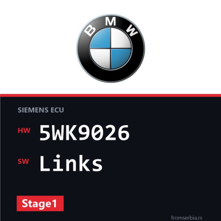 BMW E36 5WK9026 Links Stage1 tuning file