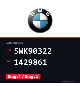 BMW E39 5WK90322 1429861 Stage1 / Stage2 tuning file