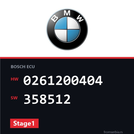 BMW E39 0261200404 358512 Stage1 tuning file