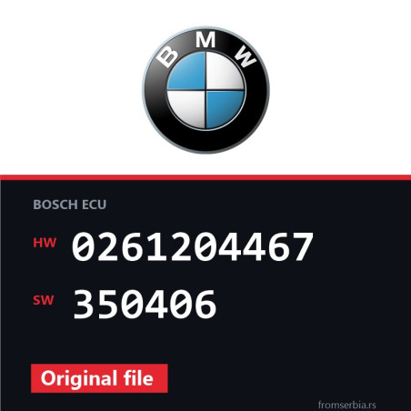 BMW E39 0261204467 350406 original ECU file