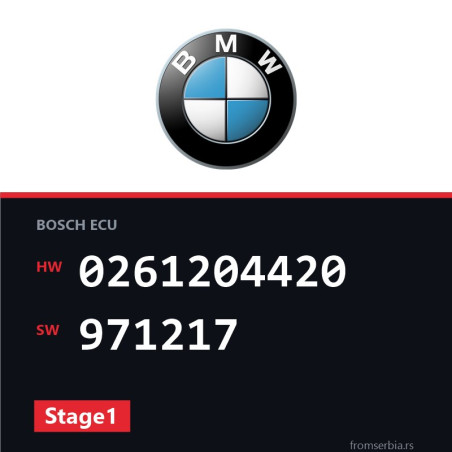 BMW E46 0261204420 971217 Stage1 tuning file