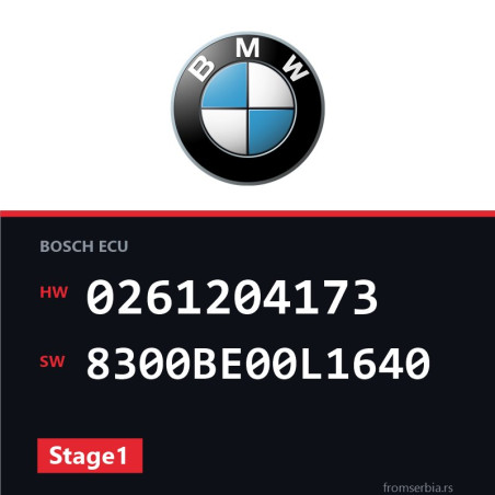 BMW E36 0261204173 8300BE00L1640 Stage1 tuning file