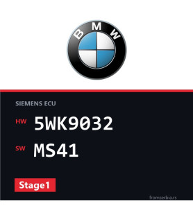 BMW E36 5WK9032 MS41 Stage1 tuning file