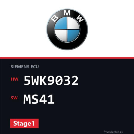 BMW E36 5WK9032 MS41 Stage1 tuning file