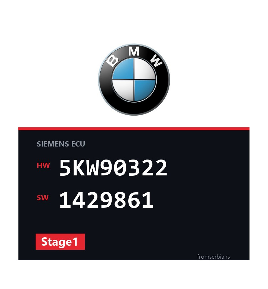 BMW E39 5KW90322 1429861 Stage1 tuning file