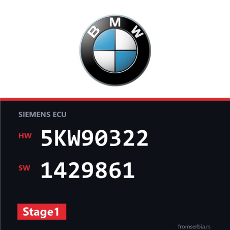 BMW E39 5KW90322 1429861 Stage1 tuning file