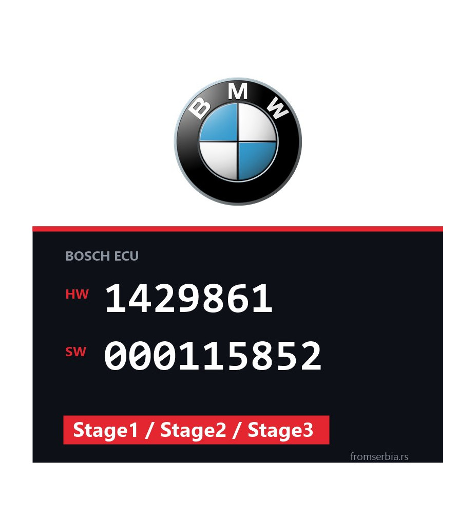 BMW E39 1429861 000115852 Stage1 / Stage2 / Stage3 tuning file