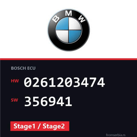 BMW E39 0261203474 356941 Stage1 / Stage2 tuning file